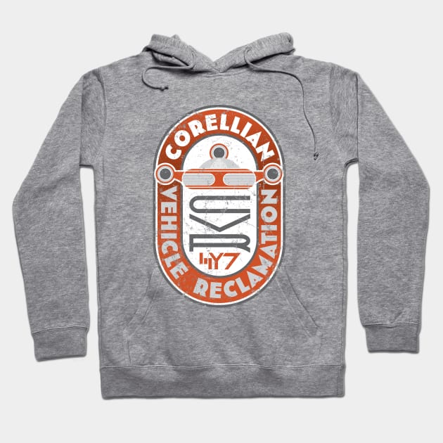 Corellian Vehicle Reclamation Hoodie by MindsparkCreative